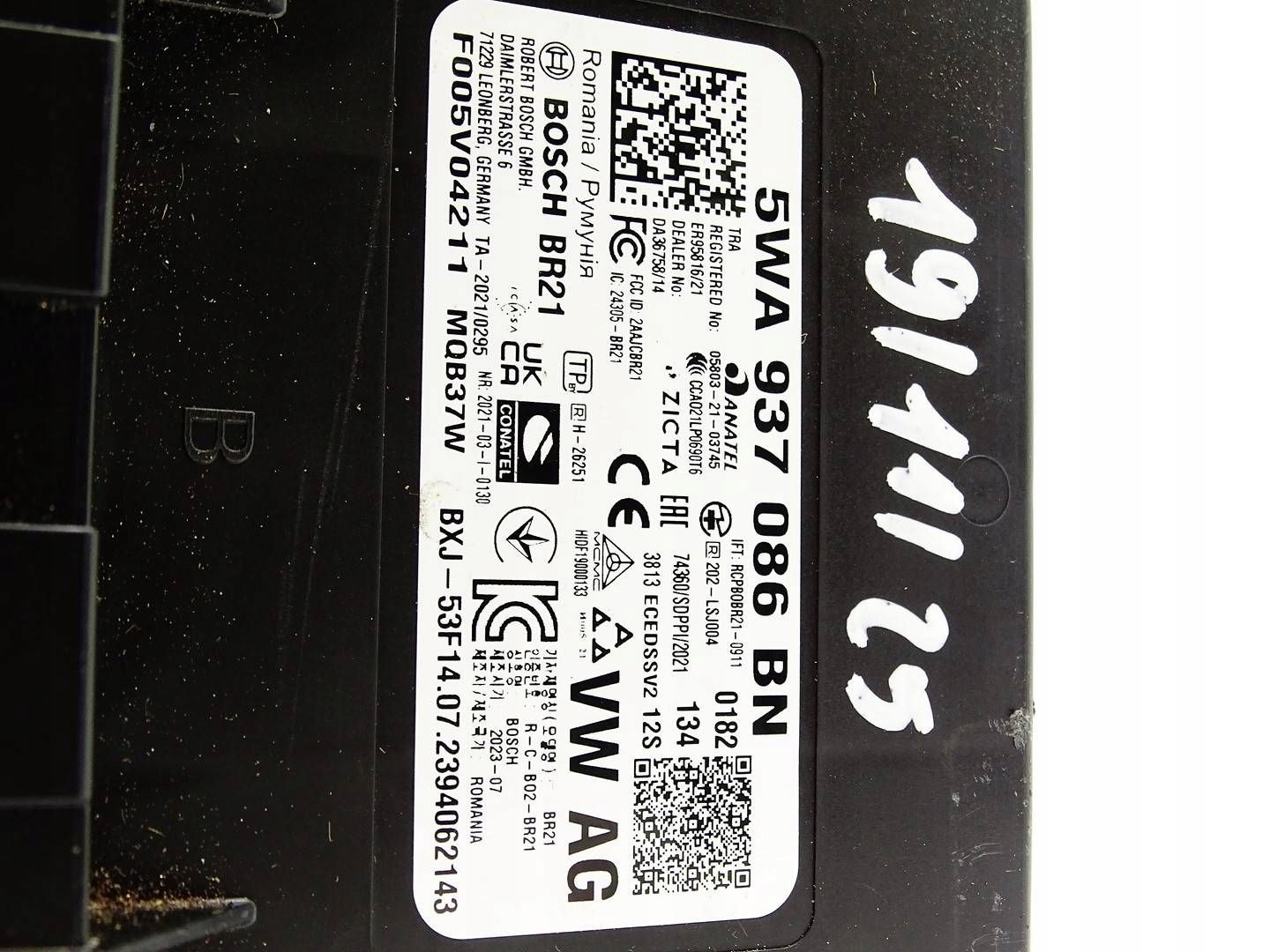 module control unit KOMFORTU VW GOLF VIII A3 8Y 5WA937086BN