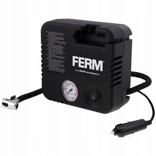 

Mini Kompresor 12V Manometr 3 Końcówki Mocny