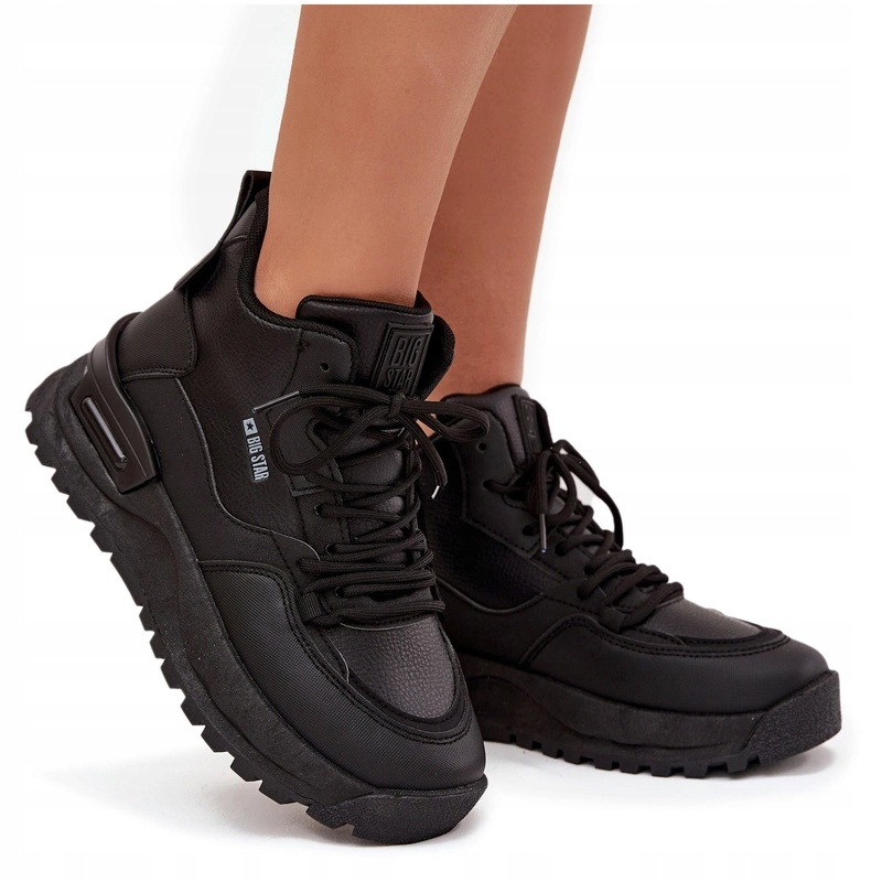 Dámské Sportovní Boty Na Platformě Big Star SS274509 Černé 39