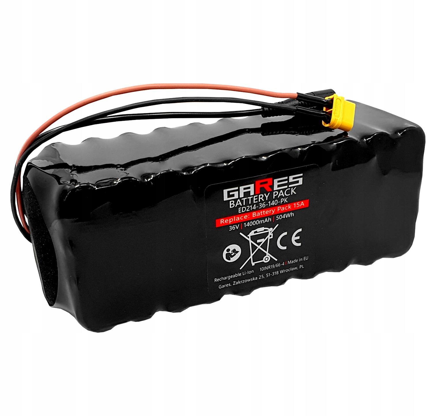 Akumulátorová batéria Bms 15A 36V 14Ah Li-Ion