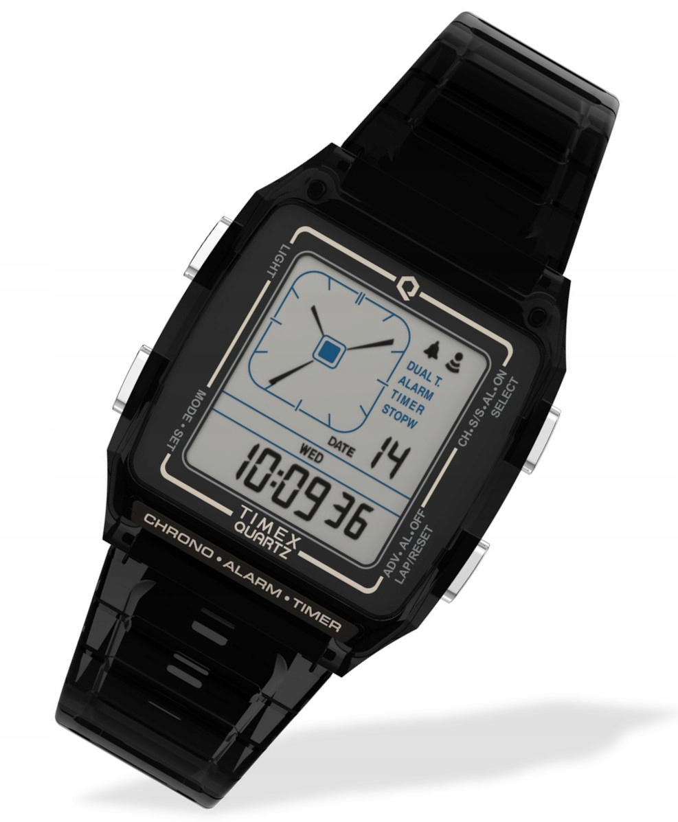 Sportovní hodinky na řemínku Timex Q Retro TW2W45000 +Box Gravírování Bonus