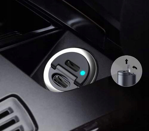 AUKEY CC-A4 MINI ŁADOWARKA SAMOCHODOWA 2xUSB-C 30W Producent Aukey