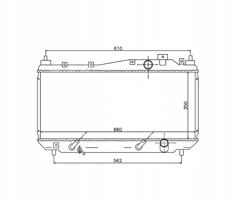 CHŁODNICA HONDA CIVIC 01- 19010PMMA52