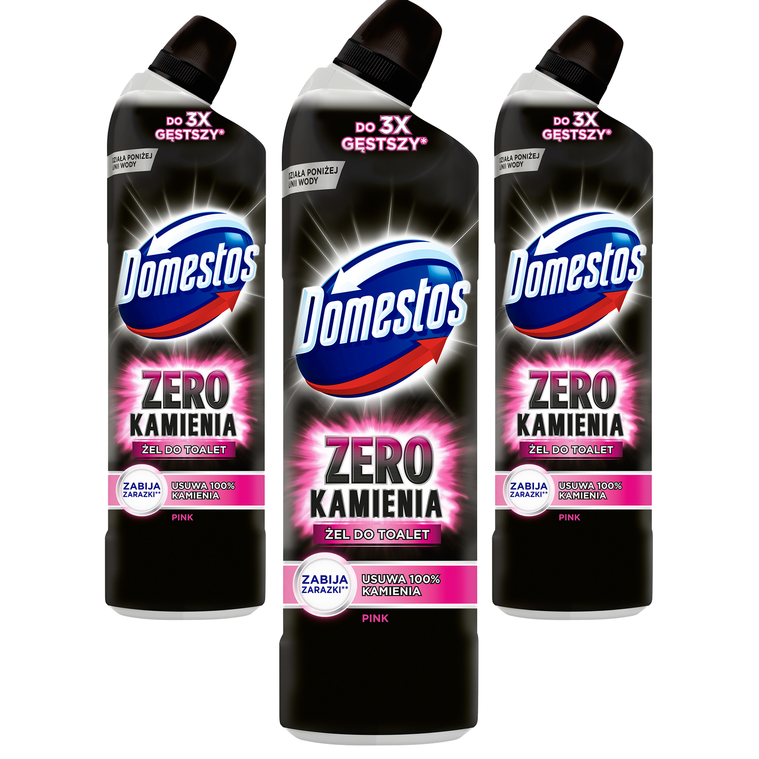 

Domestos Zero Płyn do Toalet Pink Magnolia 3x750ml