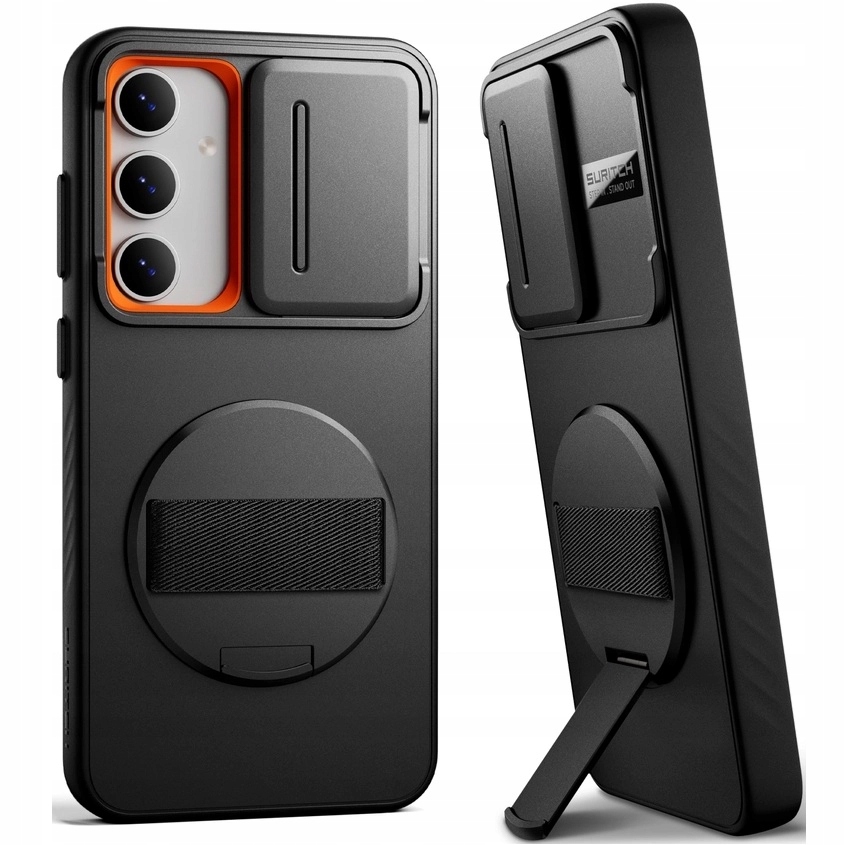 Pancéřové Pouzdro Suritch pro Galaxy S24 Fe kryt a podstavec pro ochranu fotoaparátu
