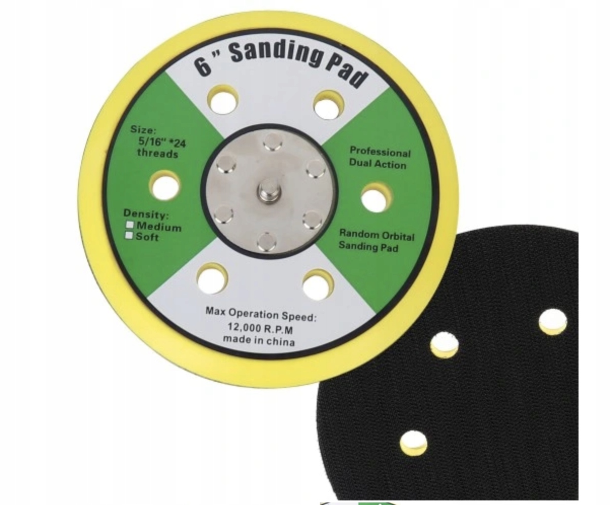 DYSK DO SZLIFIERKI NA RZEP 6 OTWORÓW 150MM