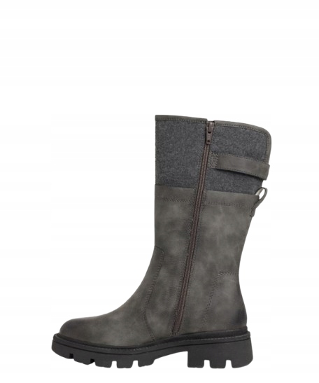 Jana Dámské Šedé Zateplené Kozačky 36 J6D