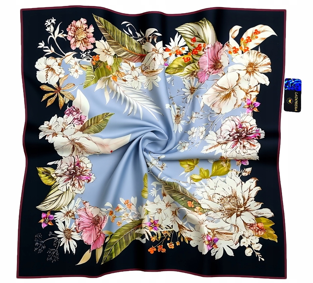 Hedvábný Šátek 100% Hedvábí Morušová Značka Prémiová Kvalita+