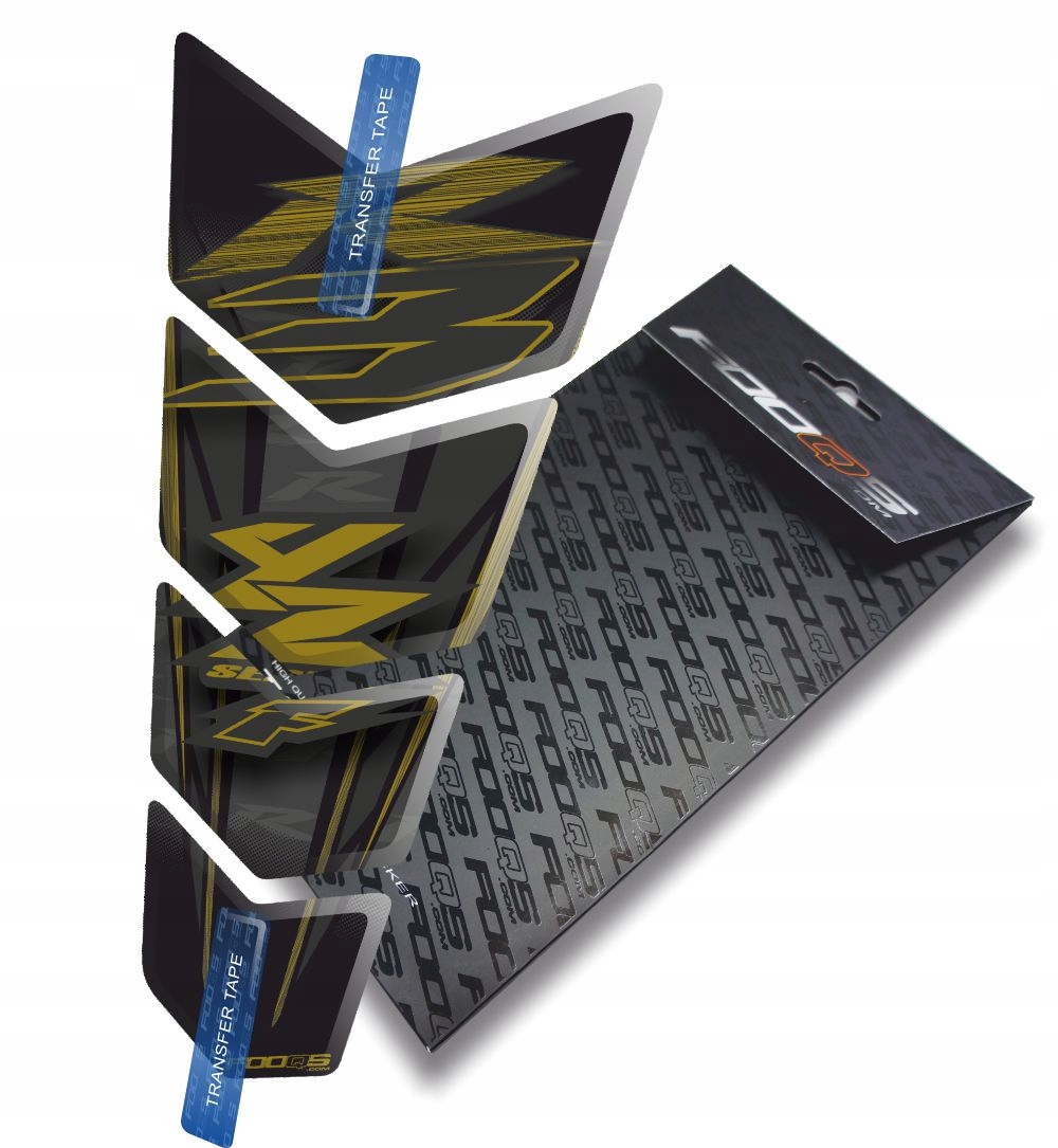 Tank-pad od firmy Fooqs pro Yamaha Yzf R3 R 3 Černý Zlatý