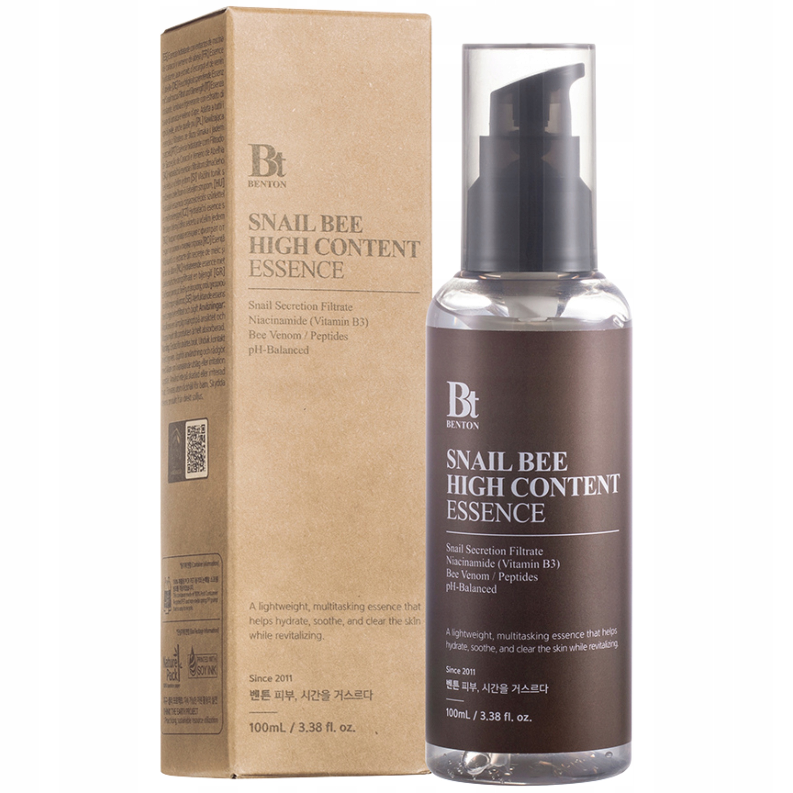 Vyhlazující pleťová esence Benton Snail Bee High Content Essence 100 ml