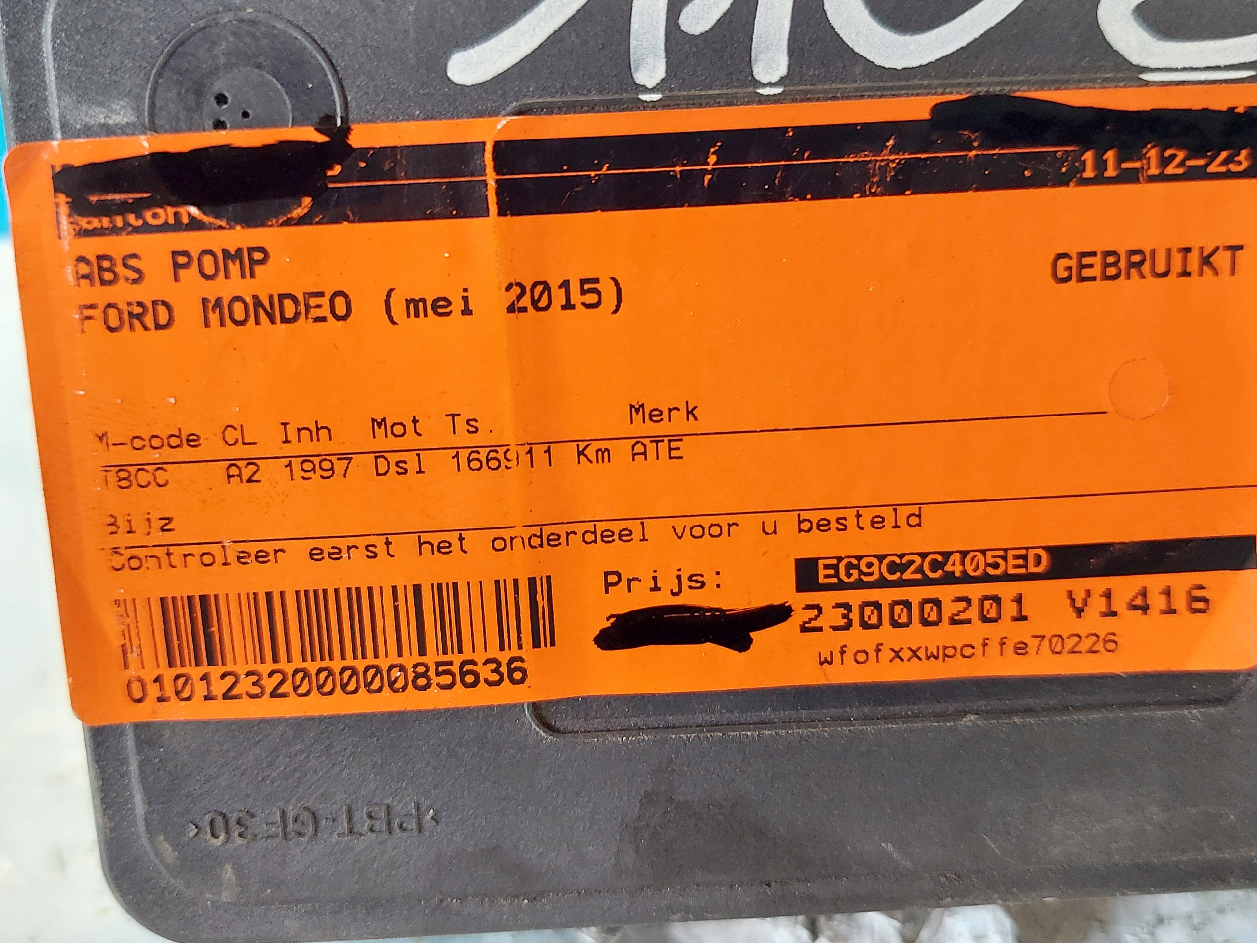 pompa ABS FORD MONDEO MK V 2015R RG9C-2C405-ED