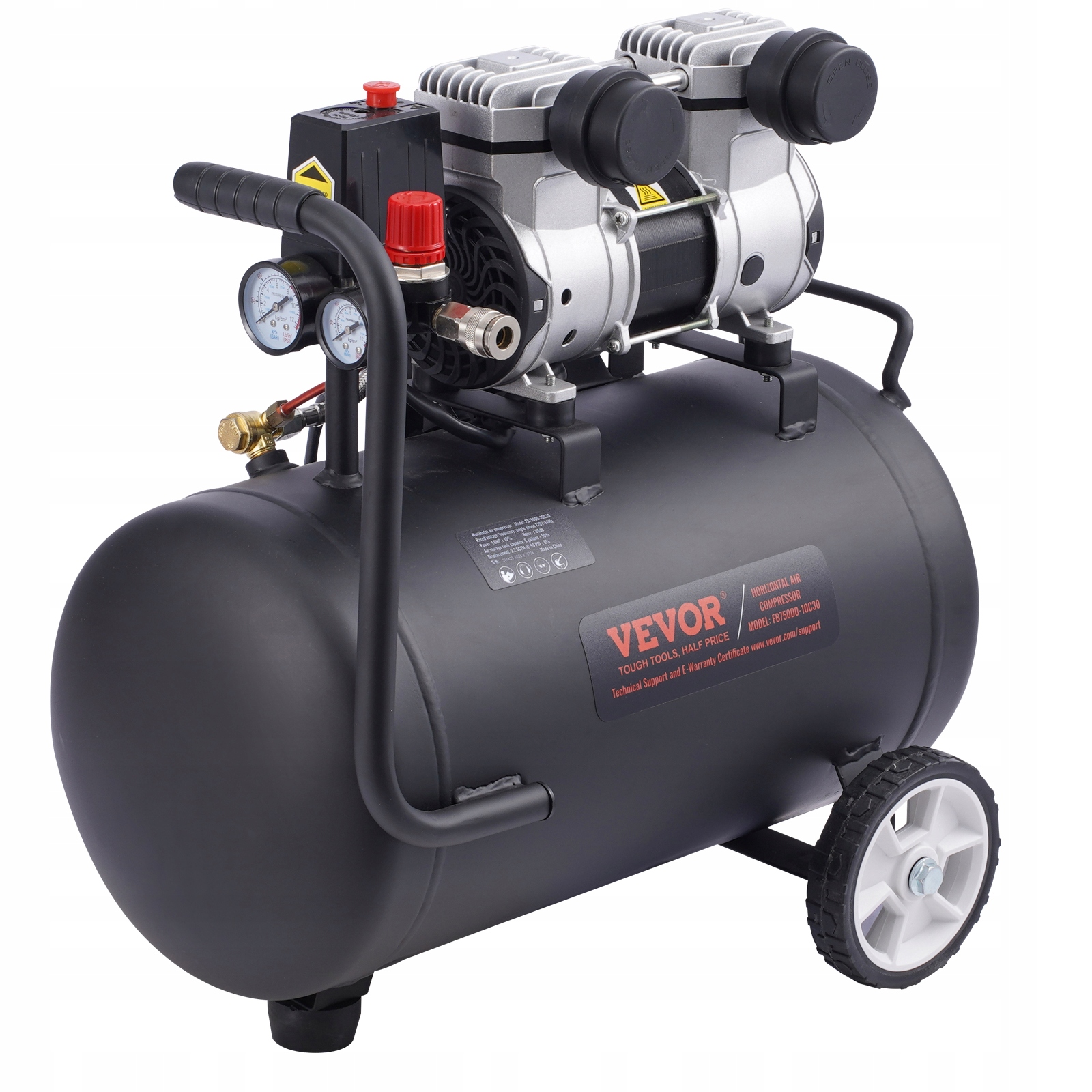 Kompresor Vzduchu Vevor 8 Galónov 1KM 2.2 Cfm 120 Psi Ultra Tichý Prémiový