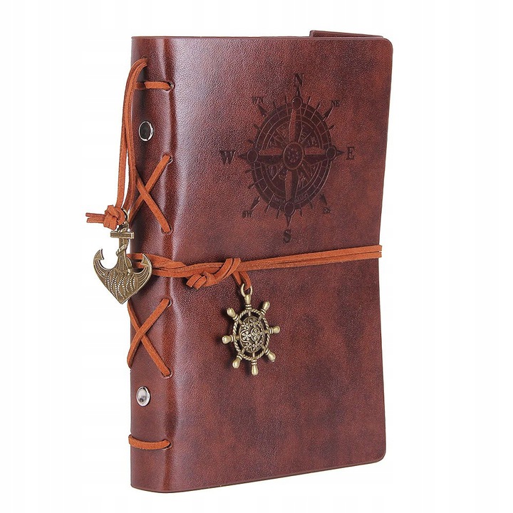 

Notes Pamiętnik Dziennik Podróżnika Vintage Retro