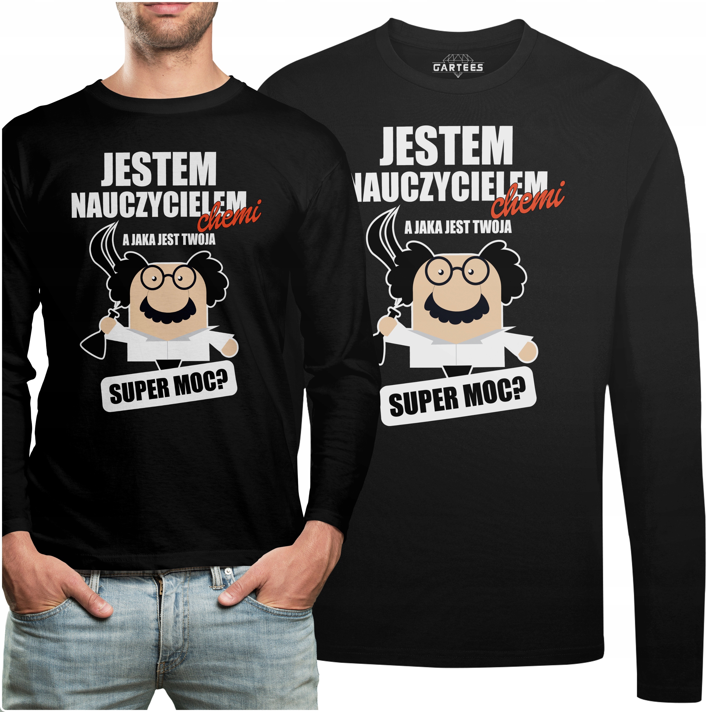 

Koszulka Long Prezent Jestem Nauczycielem Chemii