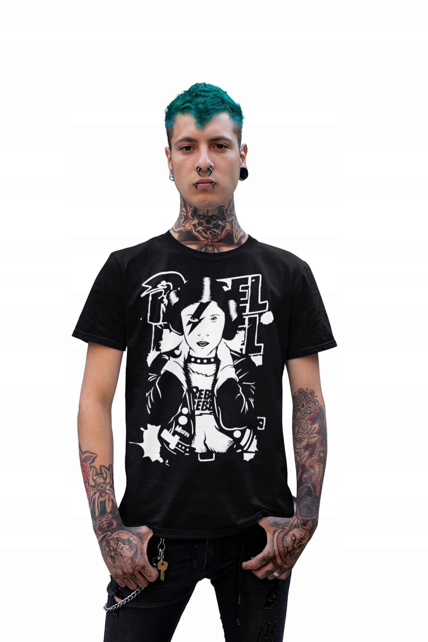 

Męska Koszulka Muzyczna Punk Rock Heavy Metal