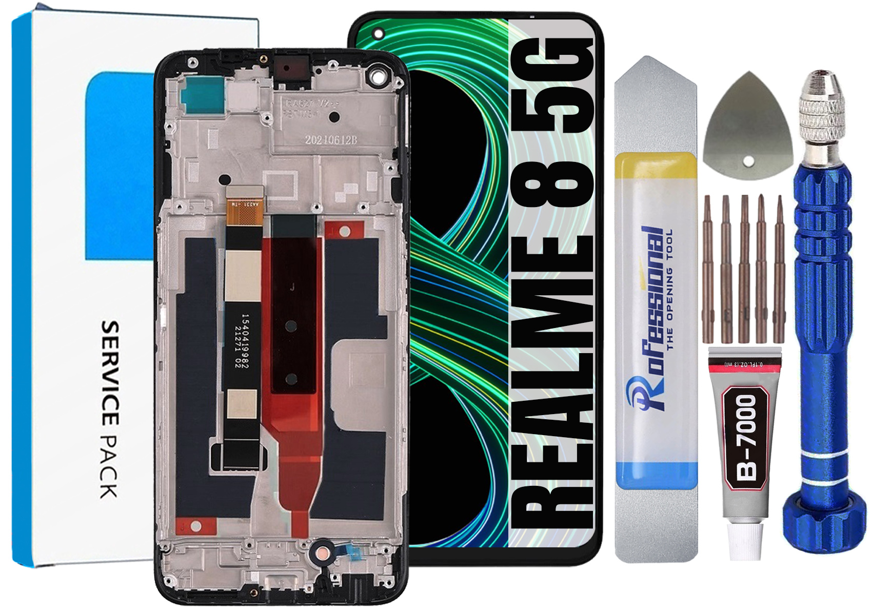 Displej Pro Realme 8 5G Originál LCD Obrazovka Rámeček