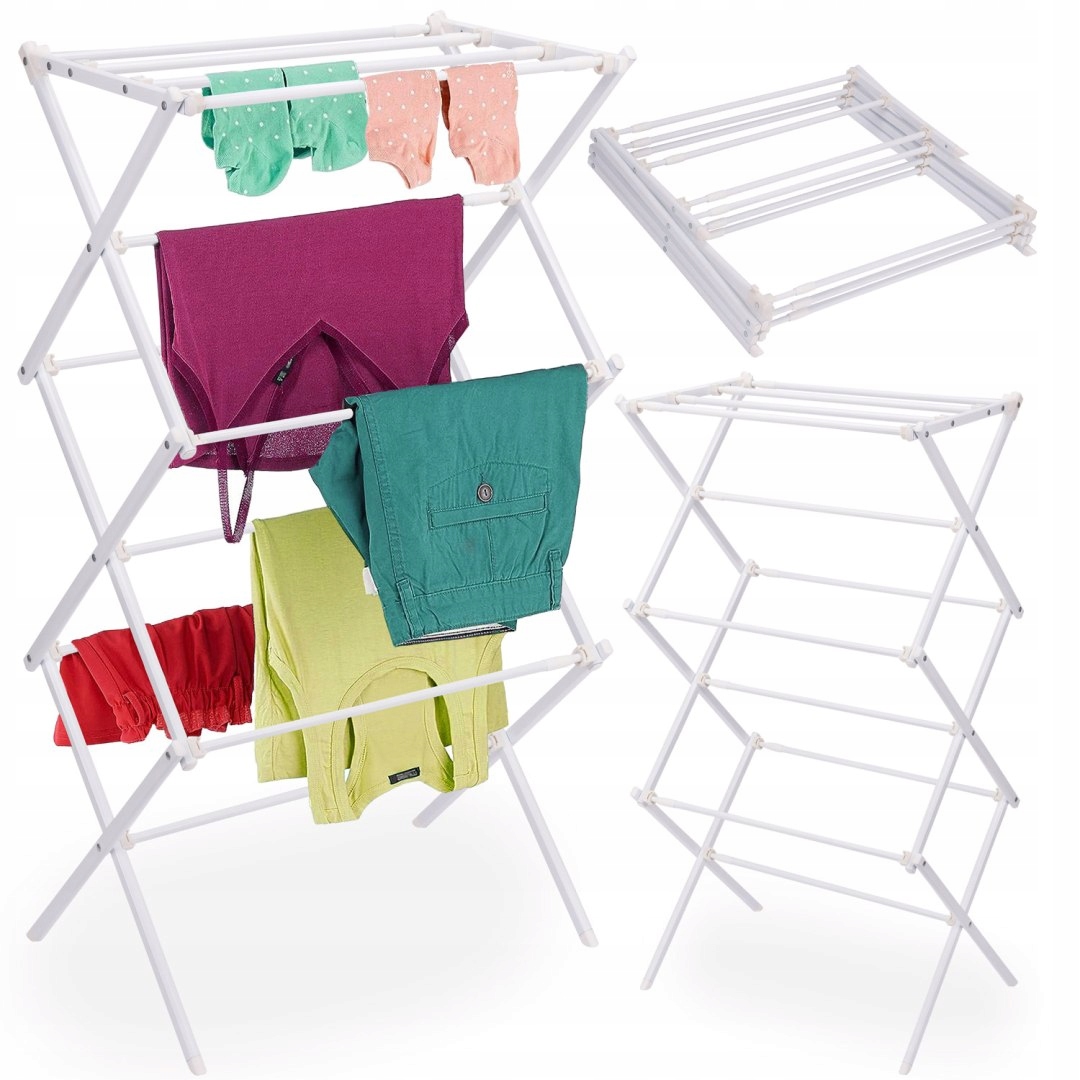 Levně Volně stojící Sušák prádla Grena, bílá