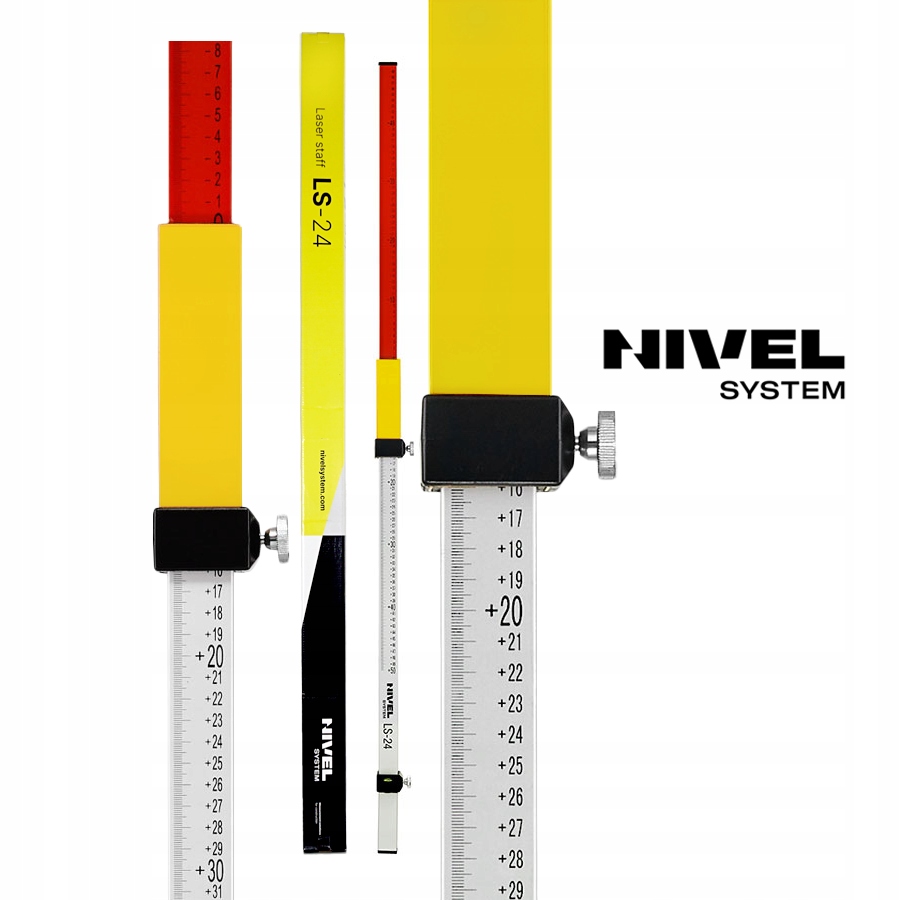 NIVEL SYSTEM NIWELATOR LASEROWY NL720R+STATYW+ŁATA Zakres samopoziomowania 10 +/-°