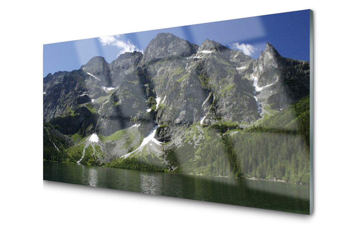 

Panel szklany Płytka Góry Jezioro Las 140x70