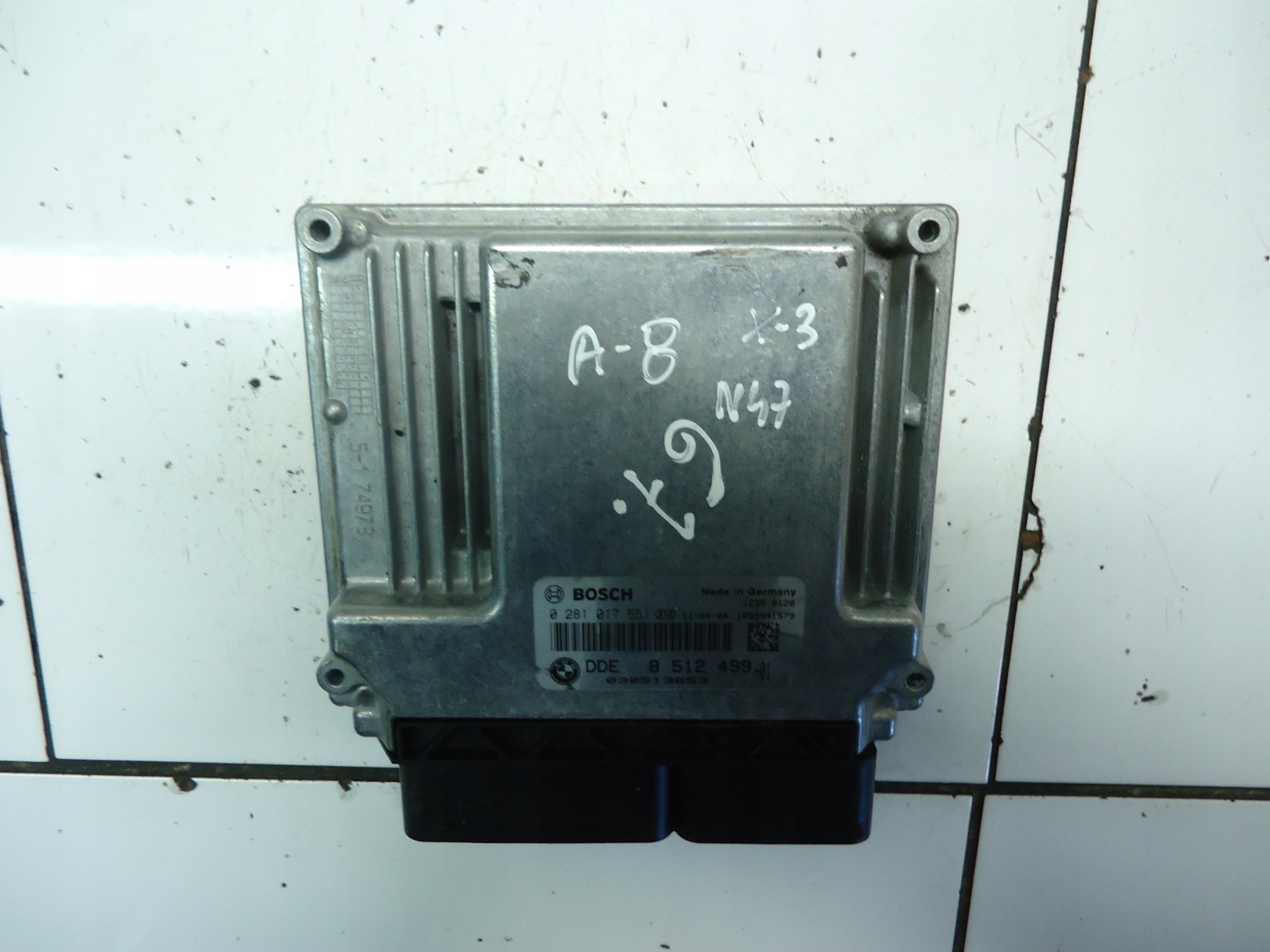 BMW 2.0D N47D20 computer Motore 8512499 0281017551