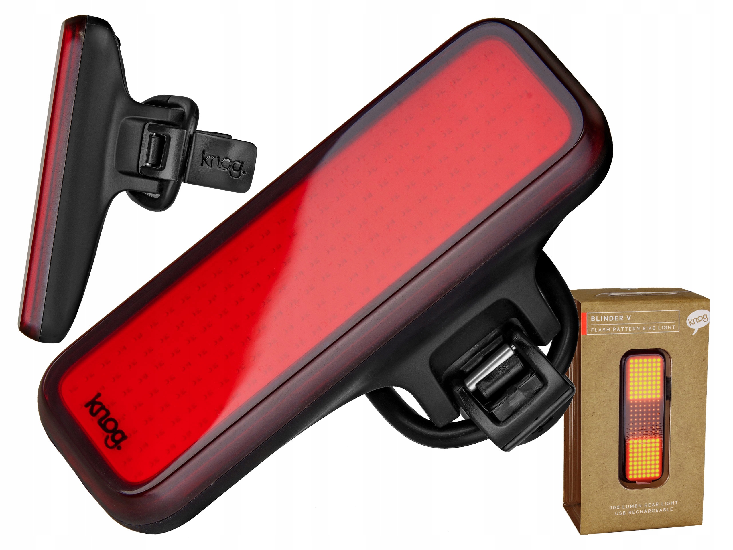 

Lampka Tylna Knog Blinder V Traffic 100 LM Usb