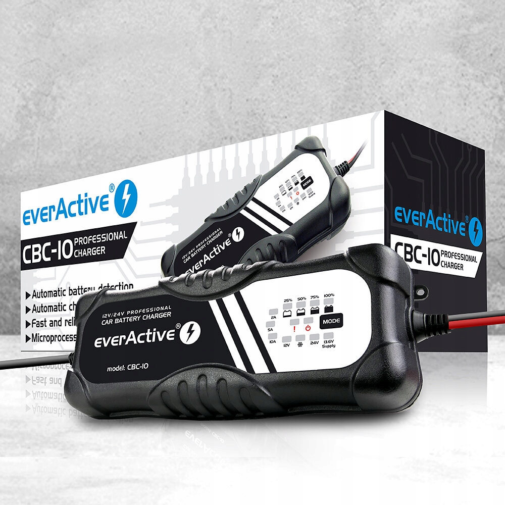 Prostownik everActive CBC-10 12V 24V 10A ładowarka Marka Everactive