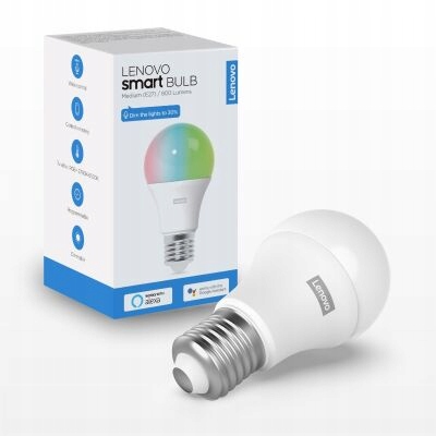 Lenovo Żarówka LED Inteligentna kolorowa Alexa Klasa efektywności energetycznej D