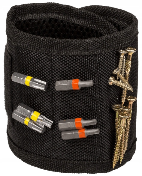 MAGNETYCZNA OPASKA dla Złotej Rączki Majsterkowicza Wkręty Bity Gwoździe