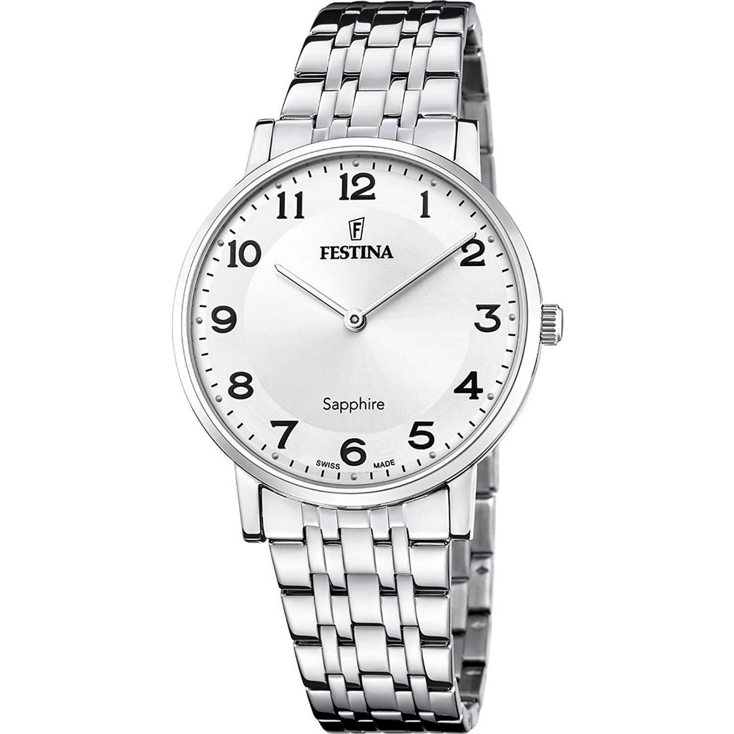 Pánské Hodinky Festina F20045-1 stříbrný náramek