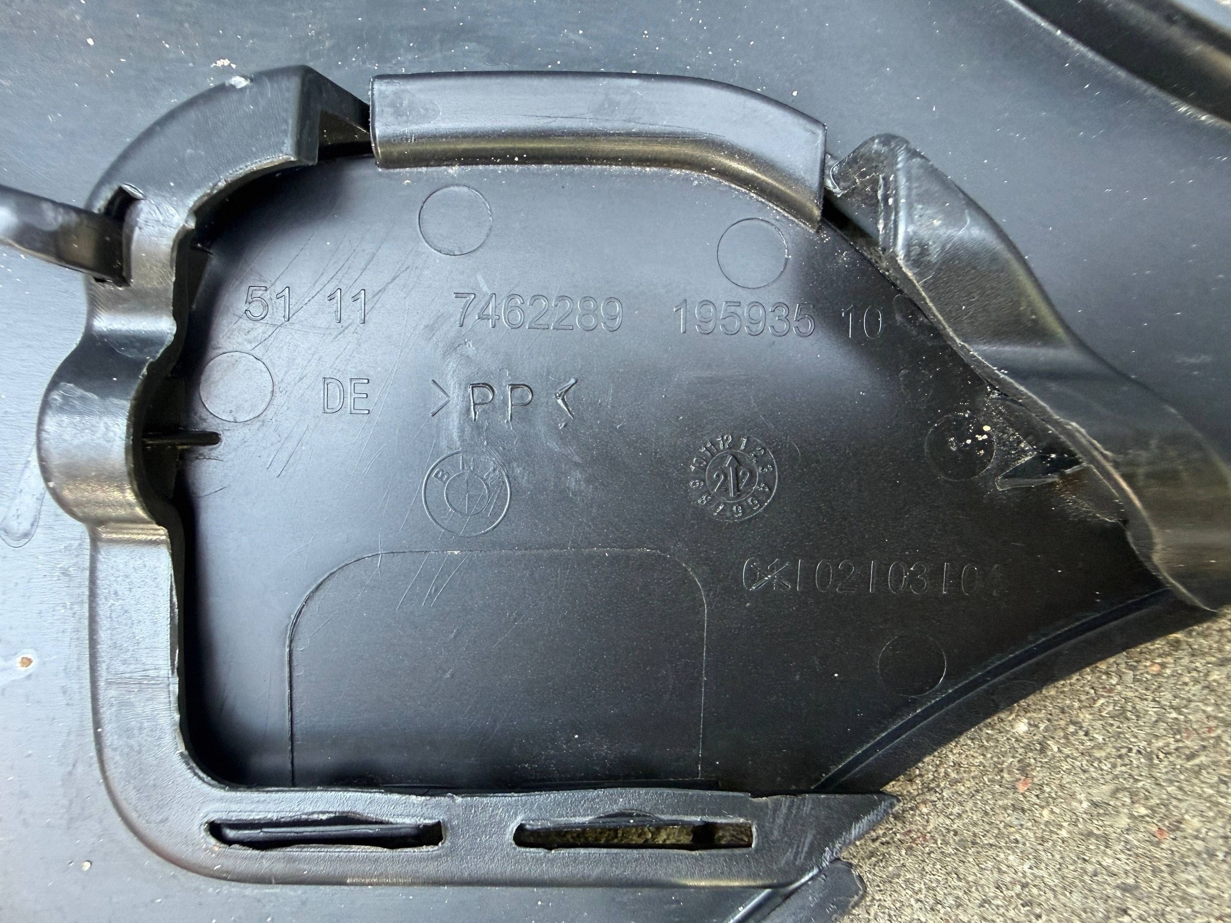 Bmw I3 Lift 14- moulding bumper front front 7472923