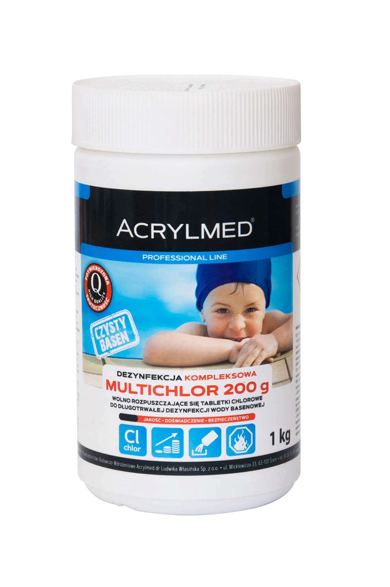

Chemia basen Multichlor 1kg, tabletki, dezynfekcja