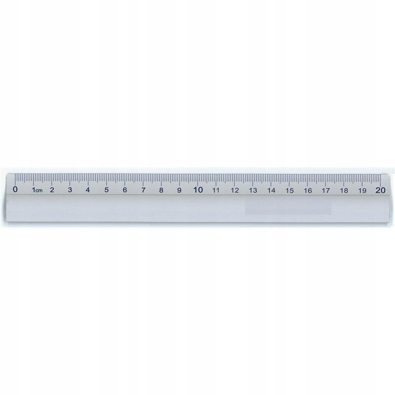Linijka Metalowa 20cm Kreślarska do Biura Szkoły Bohater brak