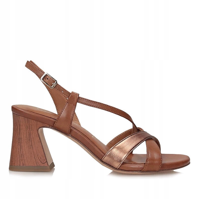 Elegantní sandály na podpatku Tamaris 1-28364-44 392 Cognac Comb