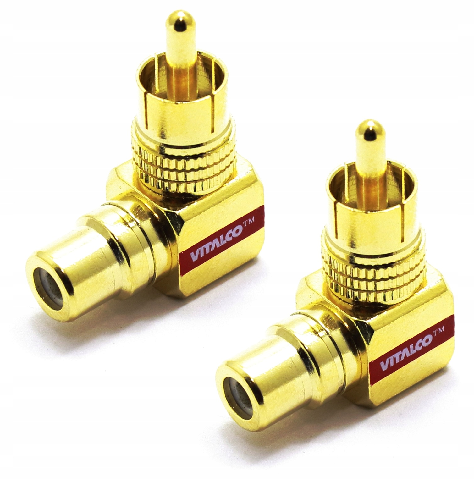 

Adapter Rca Kątowy Złoty Wtyk Gniazdo Vitalco 2szt
