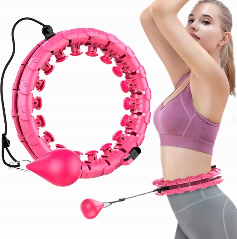 Hula Hop Z Wypustkami Koło Fitness Masażer Składan