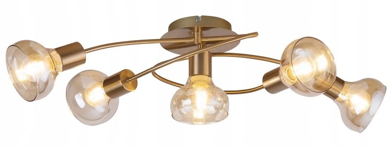 Holly stropné svietidlo max. 5x40W E14 IP20 antická zlatá