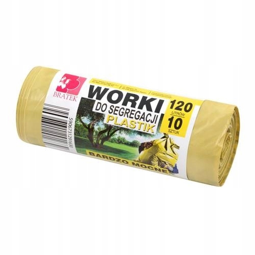

Worki do segregacji śmieci Plastik Żółte 120L