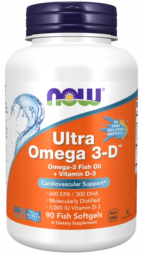 

Now Ultra Omega 3-D Wit. D3 Kwasy Epa Dha Serce 90