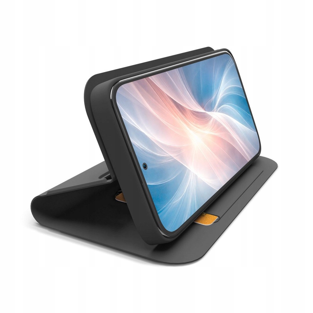 Etui z klapką miejscem na kartę na Samsung Galaxy A37 Wallet Smooth czarn