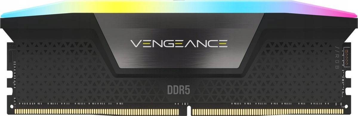 CORSAIR DDR5, 5600MT/s 48GB 2x24GB DIMM, 40-40-40-77, XMP 3.0, VENGEANCE RGB DDR5 Black Heatspreader, RGB LED, 1.25V — 3
