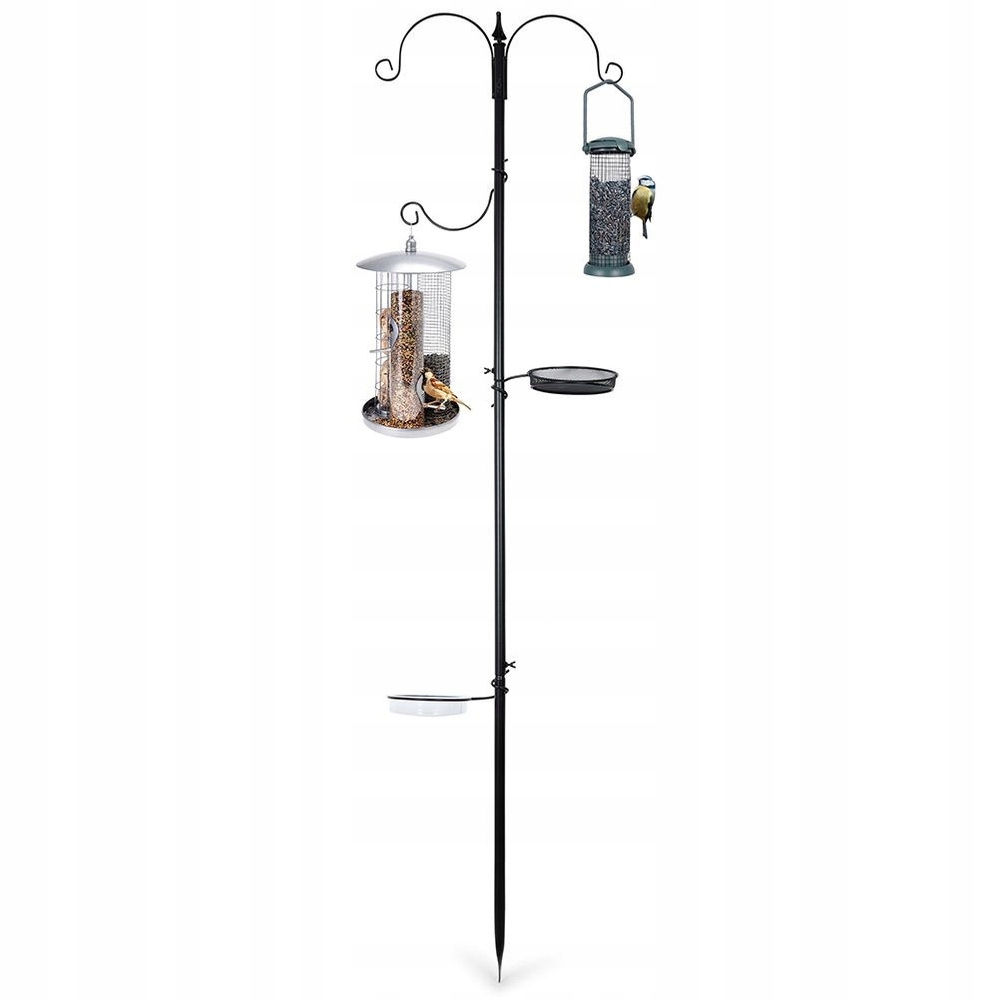 Stojan Na Krmítka Pro Ptáky, Kovové Tukové Koule, 189 CM