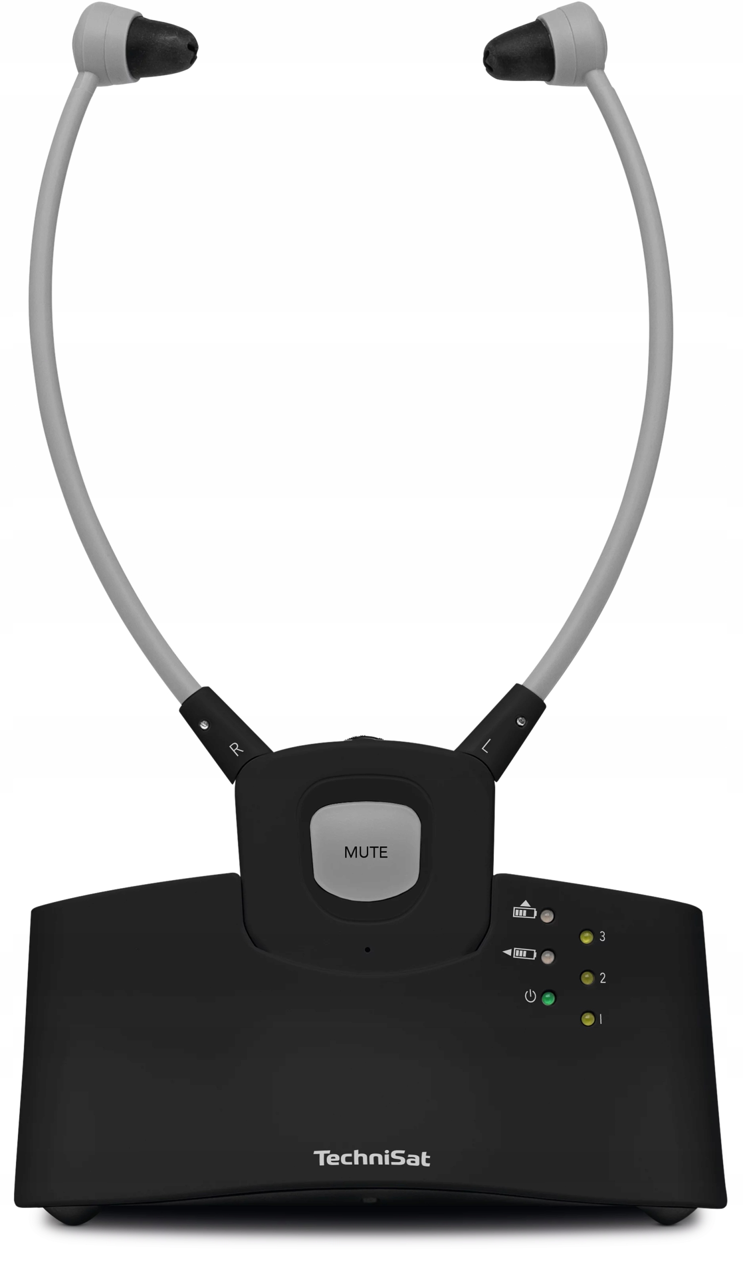 Bezdrátová sluchátka k Tv Stereoman Isi 3 pro seniory s mikrofonem, černá