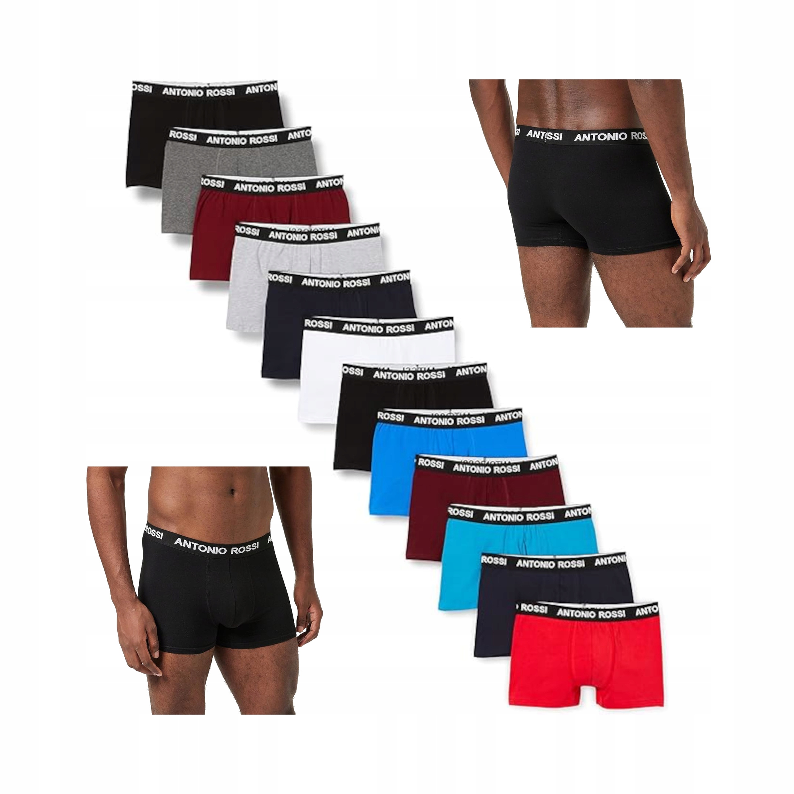 Antonio Rossi Pánské Boxerky 12-PACK 4XL Assorted Light Colours Fm London