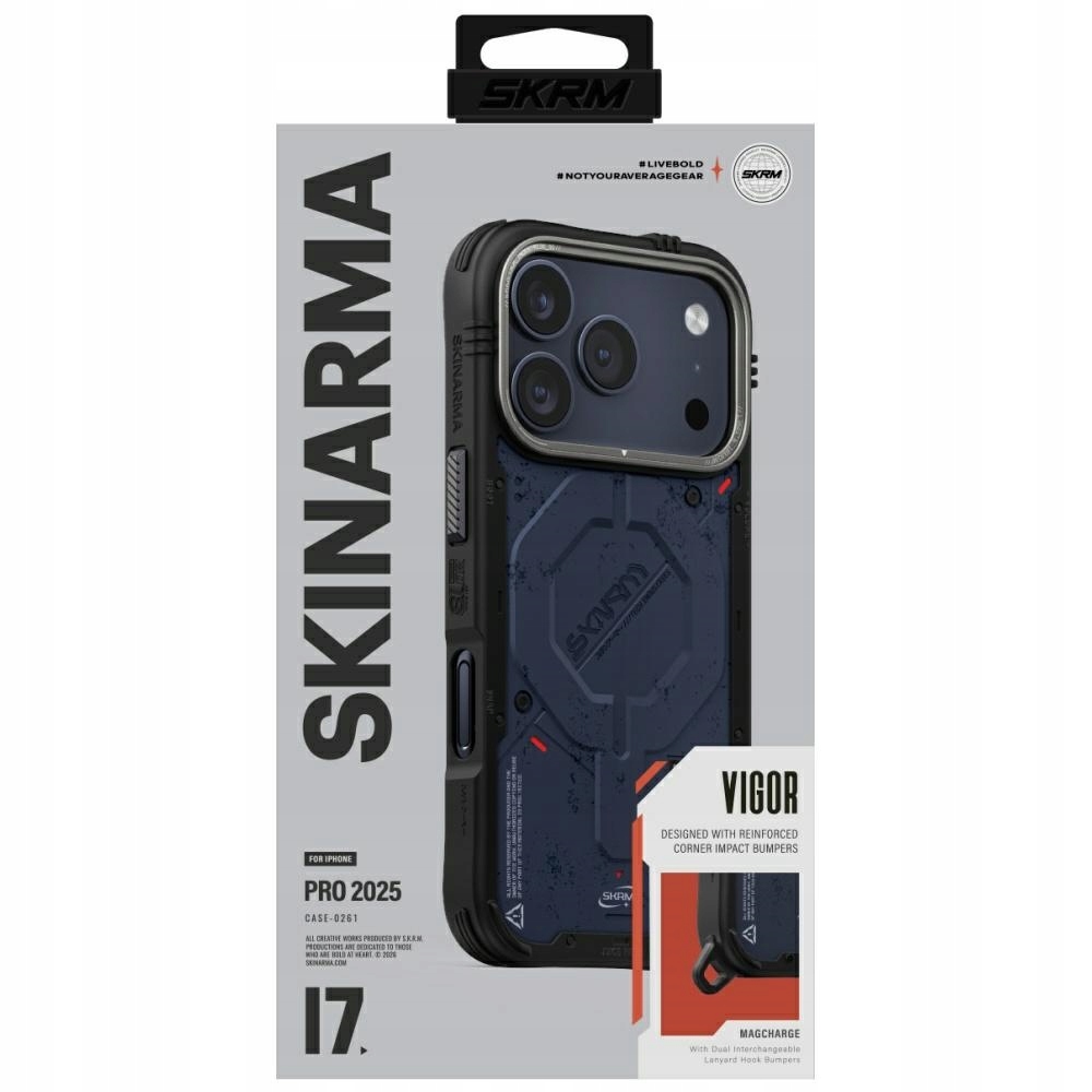 Skinarma Puzdro Vigor Pre Iphone 17 Pro Magsafe, Magnetická Ochrana, Nabíjanie