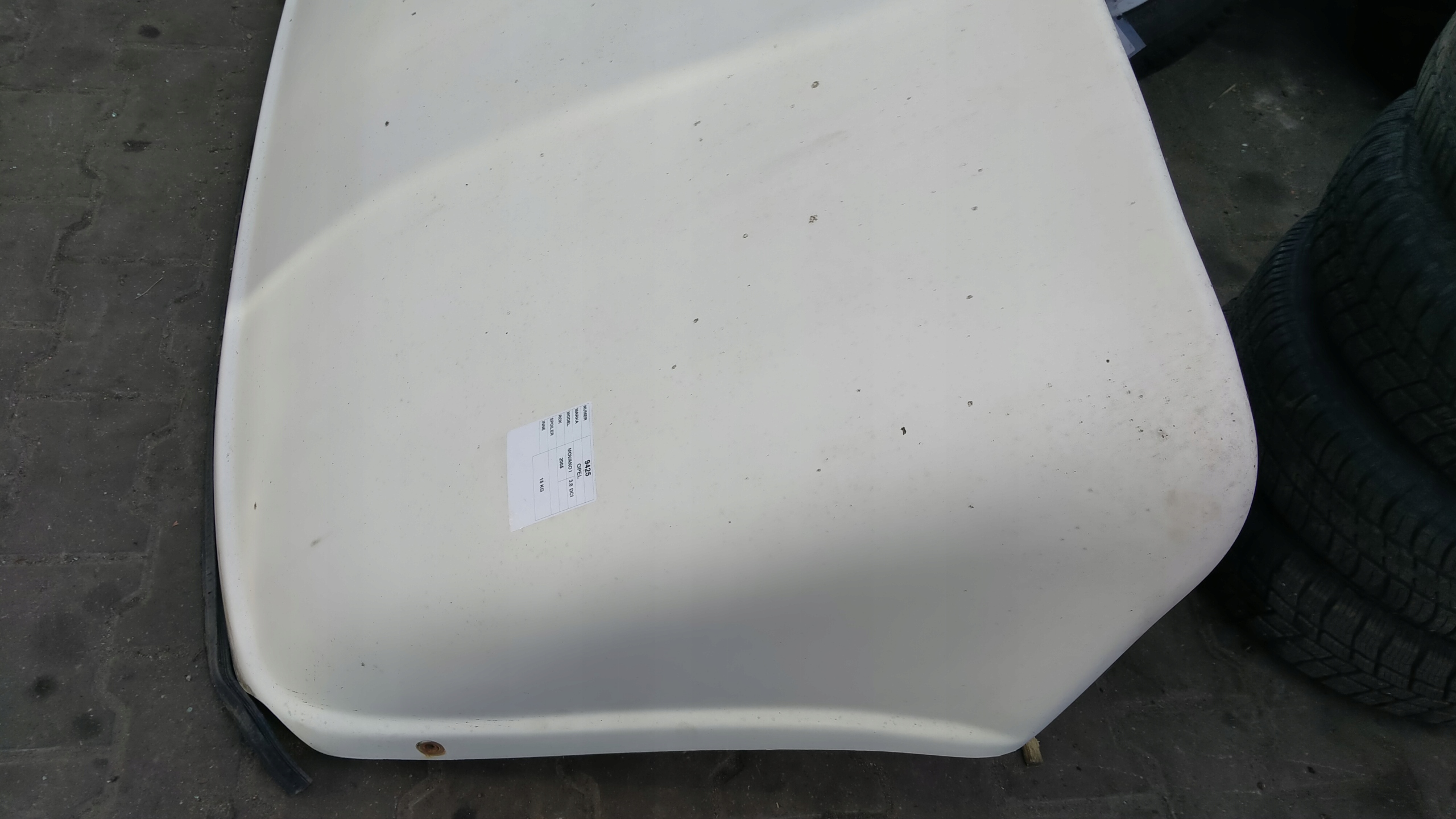 Opel Movano Frontverkleidung für dach spoiler dach