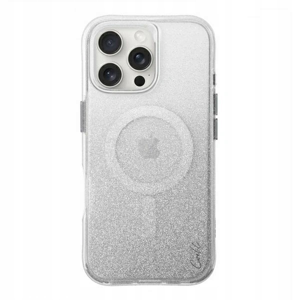 Pouzdro Uniq Coehl Lumino pro Apple iPhone 16 Pro Max Magnetic Charging, stříbrné