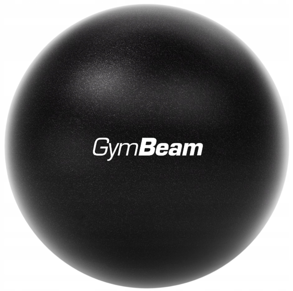 GymBeam OverBall piłka do ćwiczeń mięśni pilatesu jogi czarna 25 cm