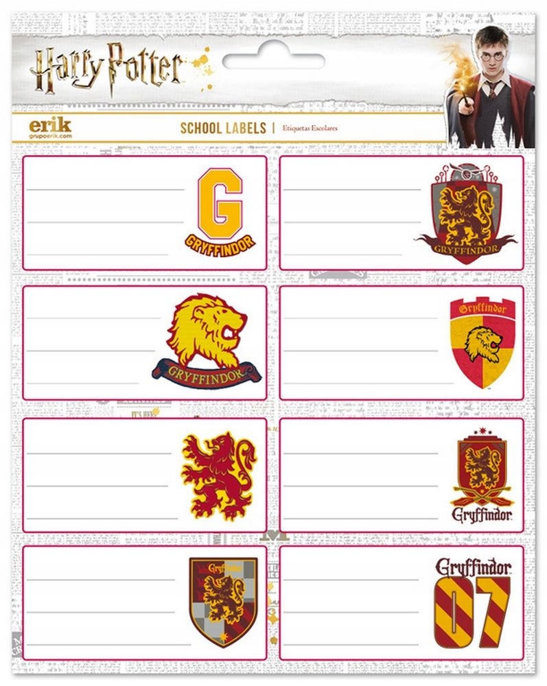 

Harry Potter Herby Domów naklejki na zeszyt