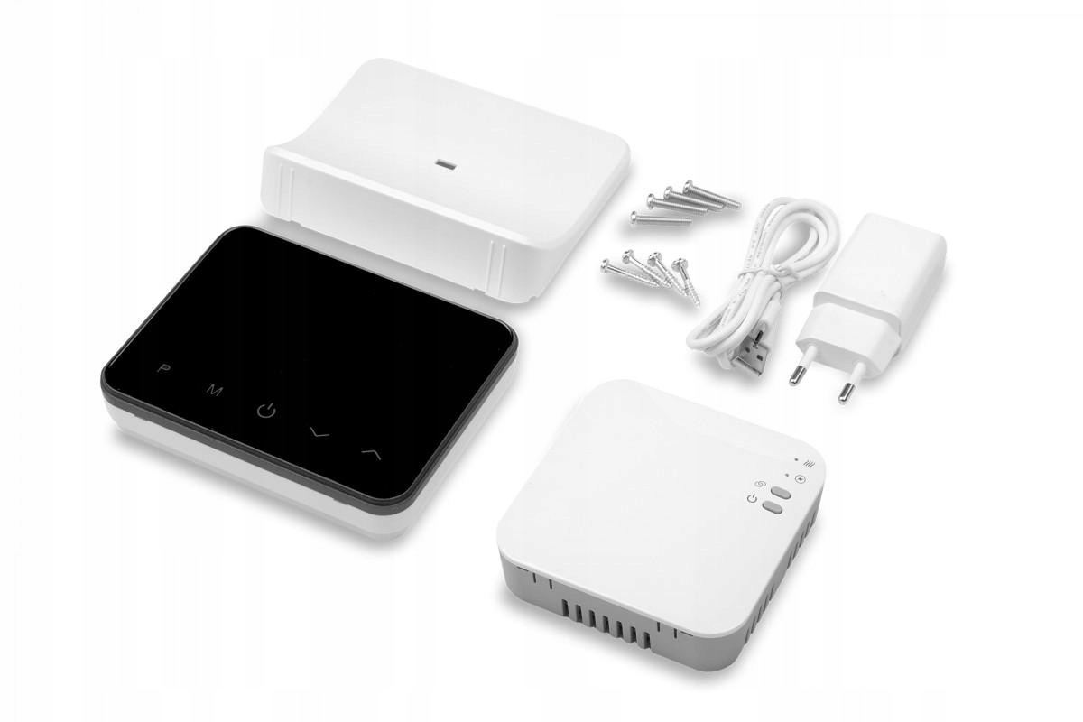 Termostat Volt Polska Comfort WT-20 rádiový Wi-Fi napájací zdroj