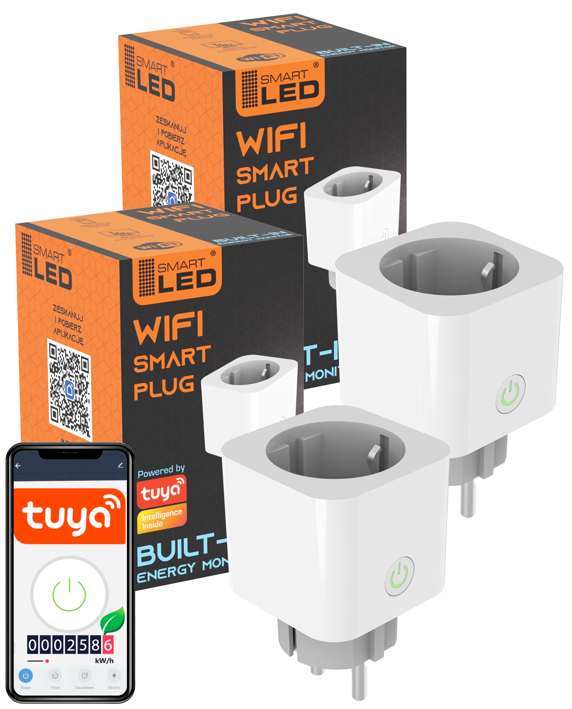 

Gniazdko WiFi inteligentne Tuya watomierz smart